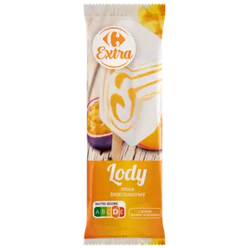 Carrefour Extra koorene jäätis mango- ja passioonikastmega 100 ml