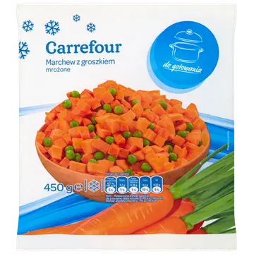 Carrefour Külmutatud porgand hernestega 450 g