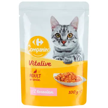 Carrefour Companino Vitalive kassitoit lõhe kastmes 100g