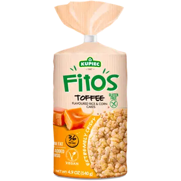 Kupiec Fitos riisi-ja maisivahvlid iirisega 140g