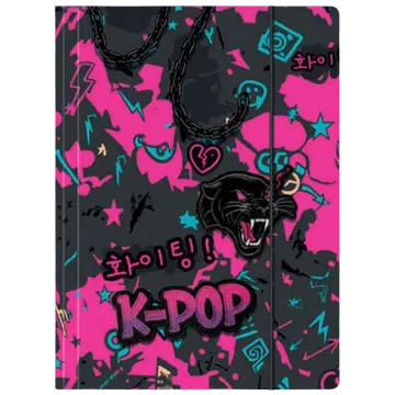 Kartongist kummiga a4 kaaned k-pop dark