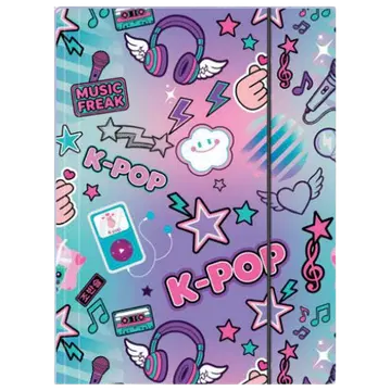 Kartongist kummiga kaaned a4 k-pop light