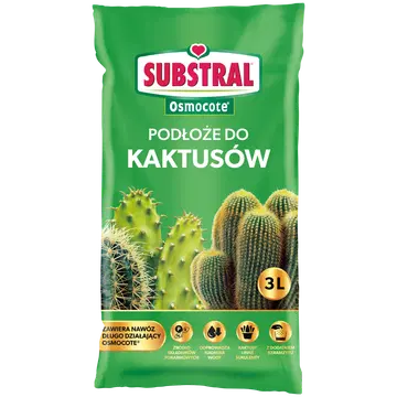 Kaktuste muld 3 L+ Osmocote