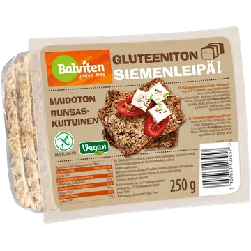 Balviten Gluteenivaba Seemneleib 250 G
