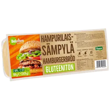 Balviten Burgerikukkel Gluteenivaba 2x 75 G