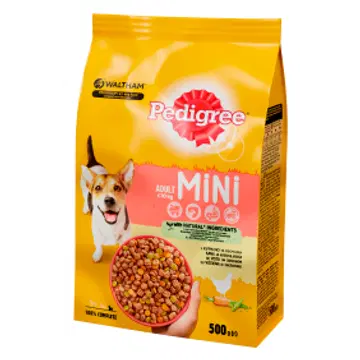 Pedigree kuivtoit täiskasvanud koertele kana-köögivilja 500g