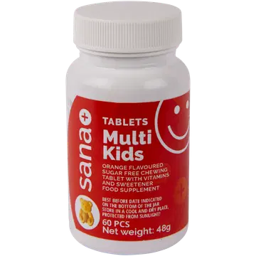 SANA+ MultiKids multivitamiin lastele 48g