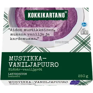 Kokkikartano vanillimaitseline mustikapuder, 250 g
