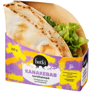 Hetki Fresh tortilla kanakebaabiga, 210 g
