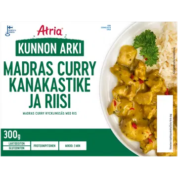 Atria Kunnon Arki kana karrikastme ja riisiga, 300 g
