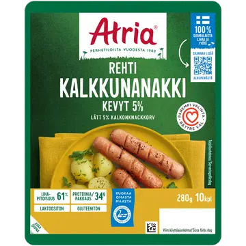 Rehti Kalkunilihast viiner 5% 280g