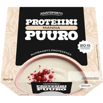 Juustoportti proteiiniga mannapuder, 300 g
