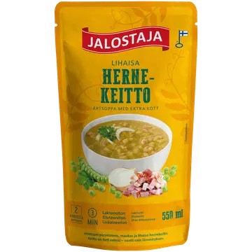 Jalostaja hernesupp lihaga, 550 ml