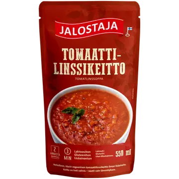 Jalostaja tomati-läätsesupp 550 ml