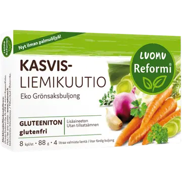 Reformi juurviljapuljongi kuubikud, 96 g 8 tk