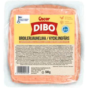 Dibo broilerihakkliha lemmikloomadele 500g