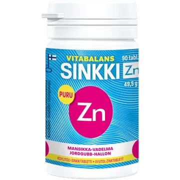 Vitabalans tsingitabletid ksülitoliga 90 tk 49,5 g