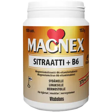 Magnex tsitraat + vitamiin B6 100 tk
