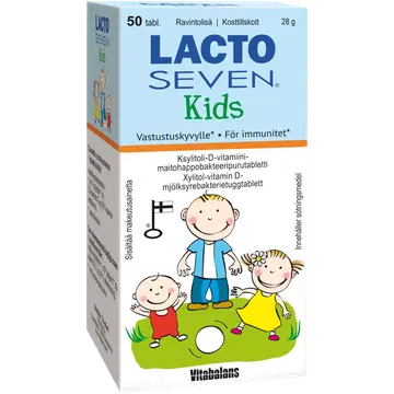 Lacto Seven Kids närimistabletid 50tk