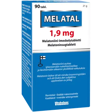 VitaBalans melatal 1,9 g melatoniinitabletid 90 tk
