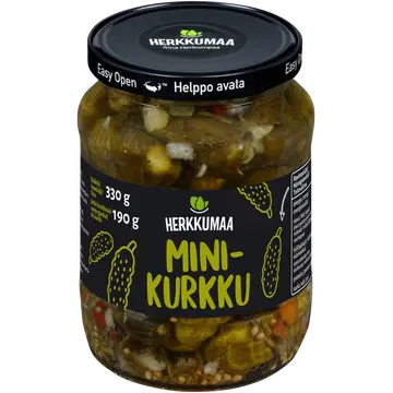 Herkkumaa minikurgid 330/190g