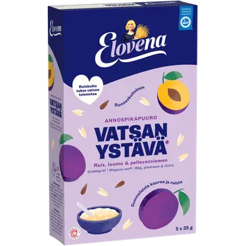 Elovena kõhusõbralik kiirpuder rukki, ploomi ja linaseemnetega 175 g