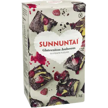 Sunnuntai jahu 1 kg, gluteenivaba, vähese proteiiniga