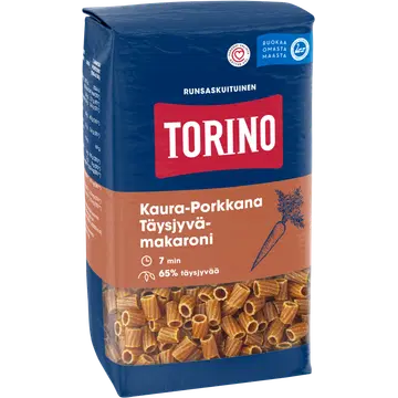 Torino kaera-porgandi-täisteramakaronid, 400 g