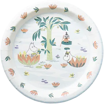 Moomin papptaldrik Muumi Lumme 22cm 10tk
