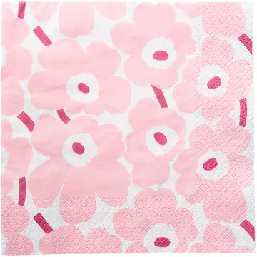 Marimekko salvrätik Mini Unikko helepunane 33cm