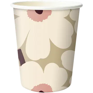 Papptopsid Marimekko Mini Unikko beež 250ml 10tk