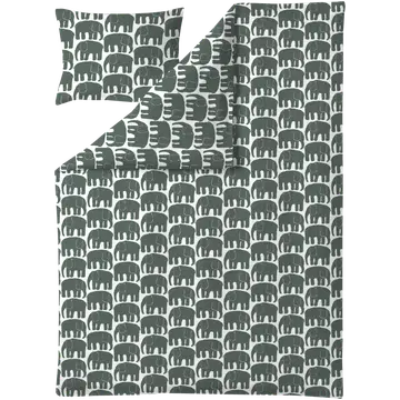 Voodipesukomplekt Elevandid 150X210+50X60