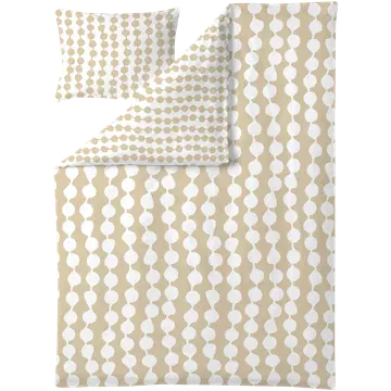 Voodipesukomplekt Pampula 150x210+50x60 beež