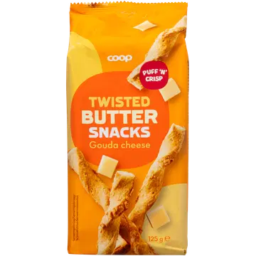Coop küpsisepulgad või 24 % ja gouda juustuga 8% 125g
