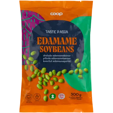 Coop Keedetud kooritud edamame sojaoad 300 g
