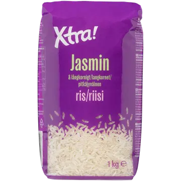 Xtra jasmiiniriis ja pikateraline valge riis 1kg