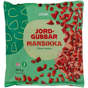 Coop külmutatud tükeldatud maasikad 250 g