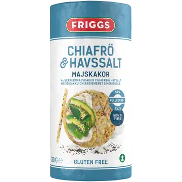 Friggs maisigaletid chia-seemnete ja meresoolaga, 130 g
