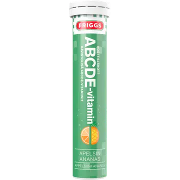 Friggs kihisevad vitamiinitabletid ABCDE Ananassi 80g 20tk