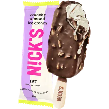 Nick’s Jäätis Crunchy Almond 72 g