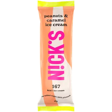 Nick’s Maapähkli-Karamellijäätis 49 g/70 ml