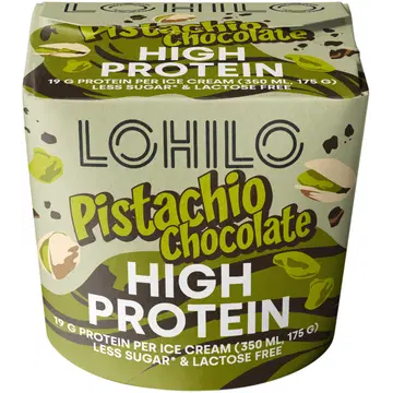Lohilo Pistaatsi-šokolaadi proteiini jäätis 350 ml