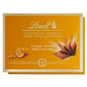 Lindt apelsinimaitselised piimašokolaadi lehed 125 g