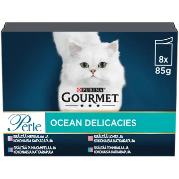 Gourmet täissööt kassidele, erinevad valikud 8 × 85 g