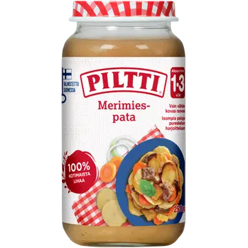 Piltti väikese meremehe hautis lastetoit 250 g, alates 15-elukuust
