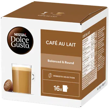 Nescafe kohvikapslid Dolce Gusto Cafe Au Lait 160 g