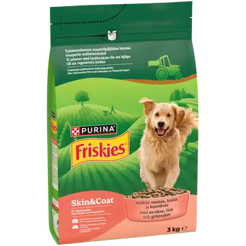 Friskies täissööt koertele veiseliha ja kalaga Omega 3 3 kg