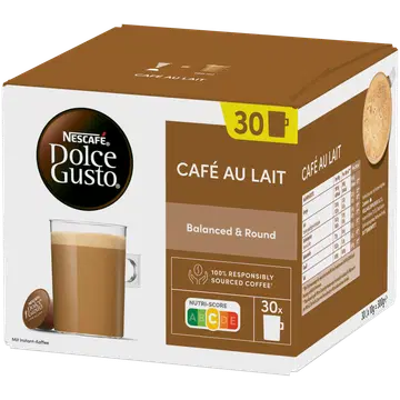 Nescafe kohvikapslid Dolce Gusto Cafe Au Lait 300 g/30 tk