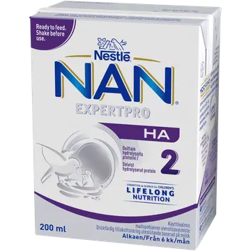 Nestle Nan Ha 2 jätkupiimajook 200 ml, alates 6-elukuust