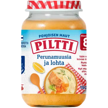 Piltti kartulipuder lõhega lastetoit 200 g, alates 8-elukuust